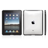 Custodia protettiva trasparente snap-on con nervatura in silicone per iPad