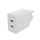 mophie - Caricatore da muro 45W 2 USB-C port GaN Tech - Bianco