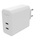 mophie - Caricatore da muro 67W 2 USB-C port GaN Tech - Bianco